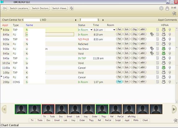 Locating the patient’s profile om Medent emr