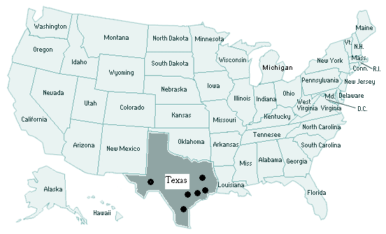Us Map Texas